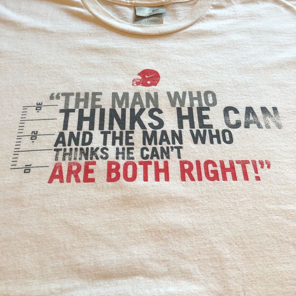 Vintage Nike Grey Check Football T Shirt